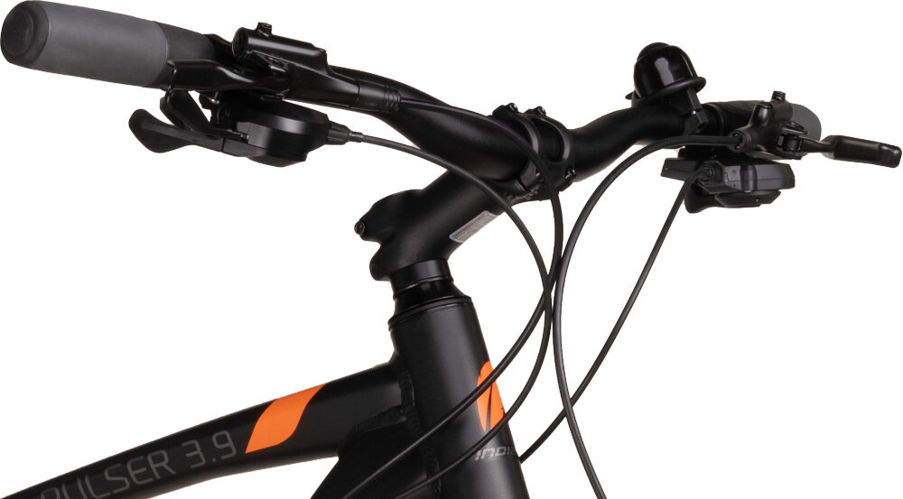 Rower górski MTB INDIANA X-Pulser 3.9 M19 29 cali męski Czarny kierownica marka HL Corp typ MTB-AL-325BT aluminiowy wspornik manetki antypoślizgowy materiał dzwonek