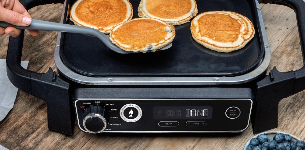 NINJA Woodfire OG701EU grill elektryczny łatwa obsługa panel sterowanie