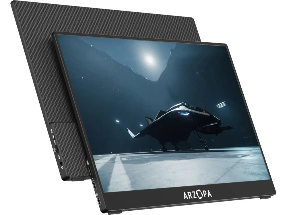 Monitor ARZOPA G1 Game 16.1 1920x1080px IPS 144Hz opakowanie zestaw zawartość