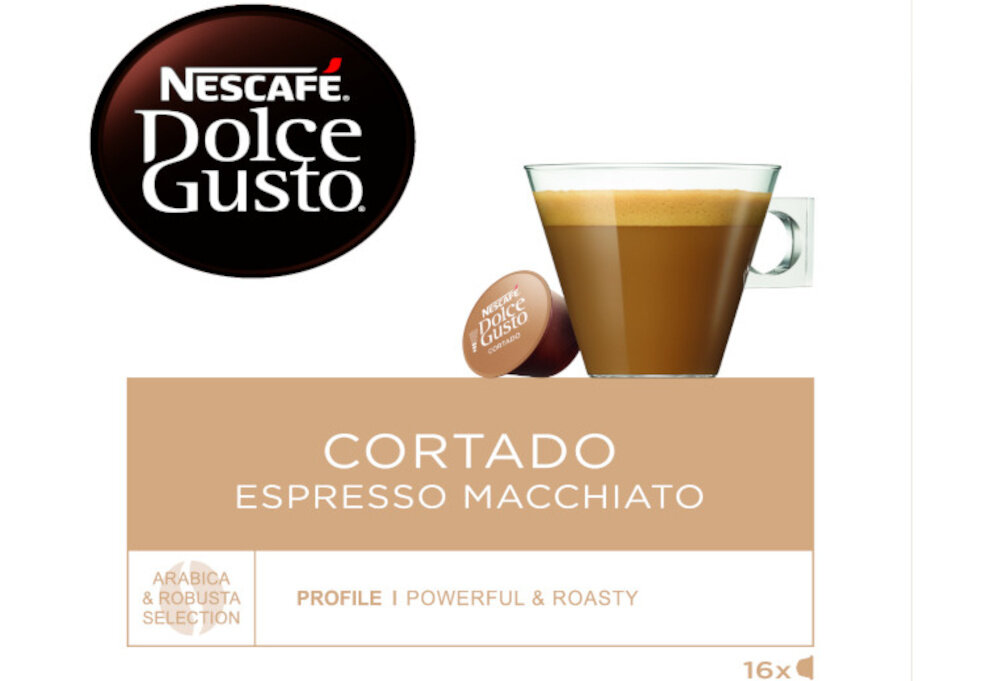 Kapsulki NESCAFE Dolce Gusto Cortado niepowtarzalny smak pojemnosc 80 ml