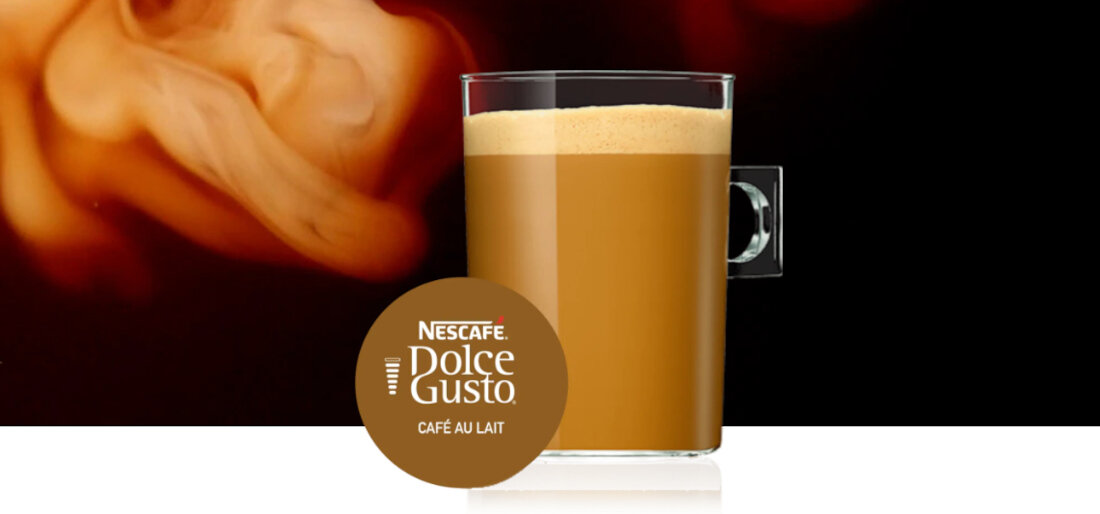 Kapsulki NESCAFÉ DOLCE GUSTO Cafe Au Lait smak pojemnosc 180 ml