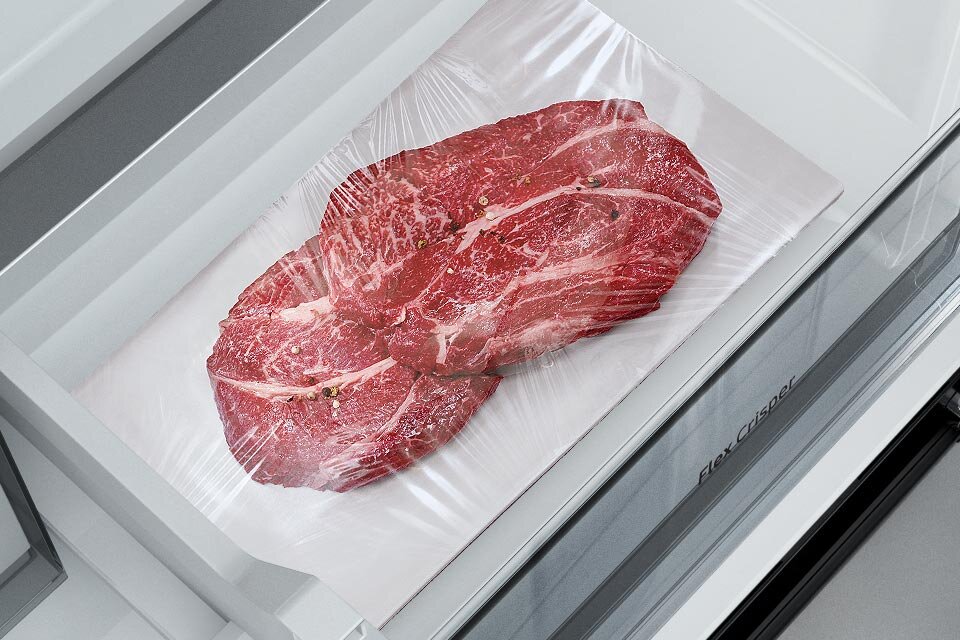 Przykład świeżego produktu, który można umieścić w specjalnej szufladzie FlexCrisper™ Przykład świeżego produktu, który można umieścić w specjalnej szufladzie FlexCrisper™