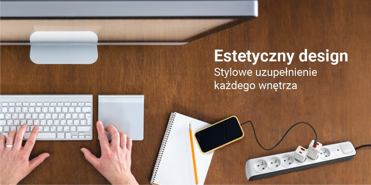 Listwa HAMA 6GN Premium 3 m Nowoczesny, estetyczny wygląd