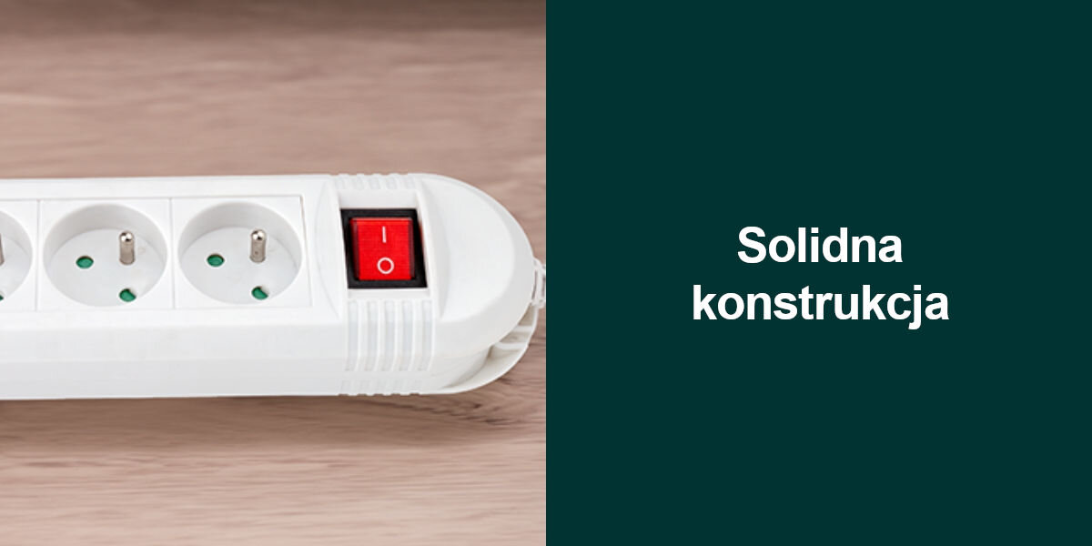 Listwa HAMA Comfort 3GN 1.5 m Biały
solidna konstrukcja, wysokiej jakości przewód o długości 1,5 metra, wzmocnione styki, dodatkowo wzmocnione łączenia przewodu z listwą i wtyczką,
produkt na drewnianej powierzchni, zielone tło, biały napis solidna konstrukcja