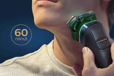 Golenie do 60 minut na jednym ładowaniu Golenie do 60 minut na jednym ładowaniu