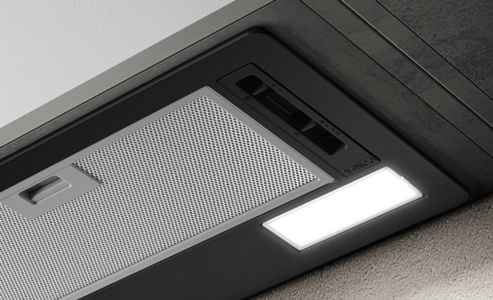 ELICA ERA BL A 52 okap stal nierdzewna trwałość oświetlenie led komfort gotowanie oświetlenie potrawy światło