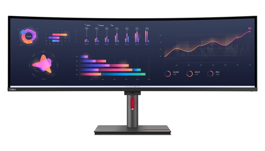 Monitor LENOVO ThinkVision P49w-30 - MC60 Monitor Webcam wbudowane głośniki