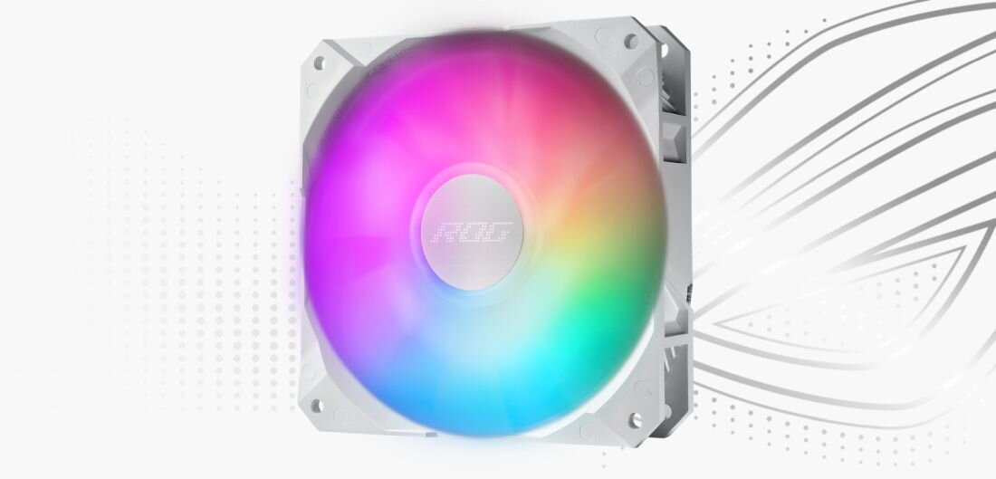  Chłodzenie wodne ASUS ROG Strix LC II 360 ARGB White Edition  - Sterowanie PWM 