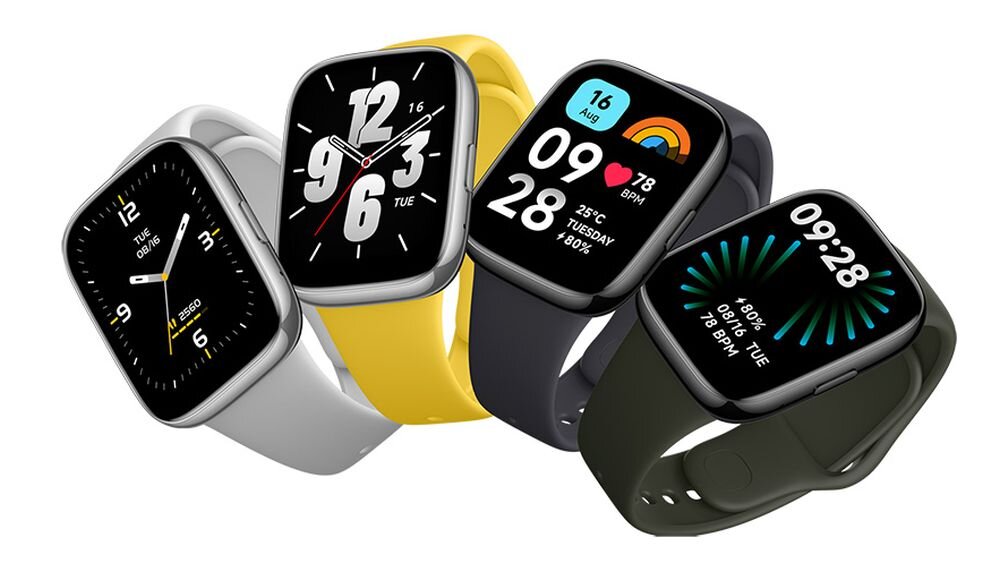 Smartwatch XIAOMI Redmi Watch 3 Active ekran bateria czujniki zdrowie sport pasek ładowanie pojemność rozdzielczość łączność sterowanie krew puls rozmowy smartfon aplikacja