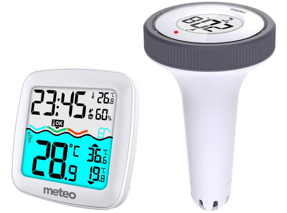 Termometr do basenu METEO TB2 Temperatura pomieszczenia zakres monitorowanie