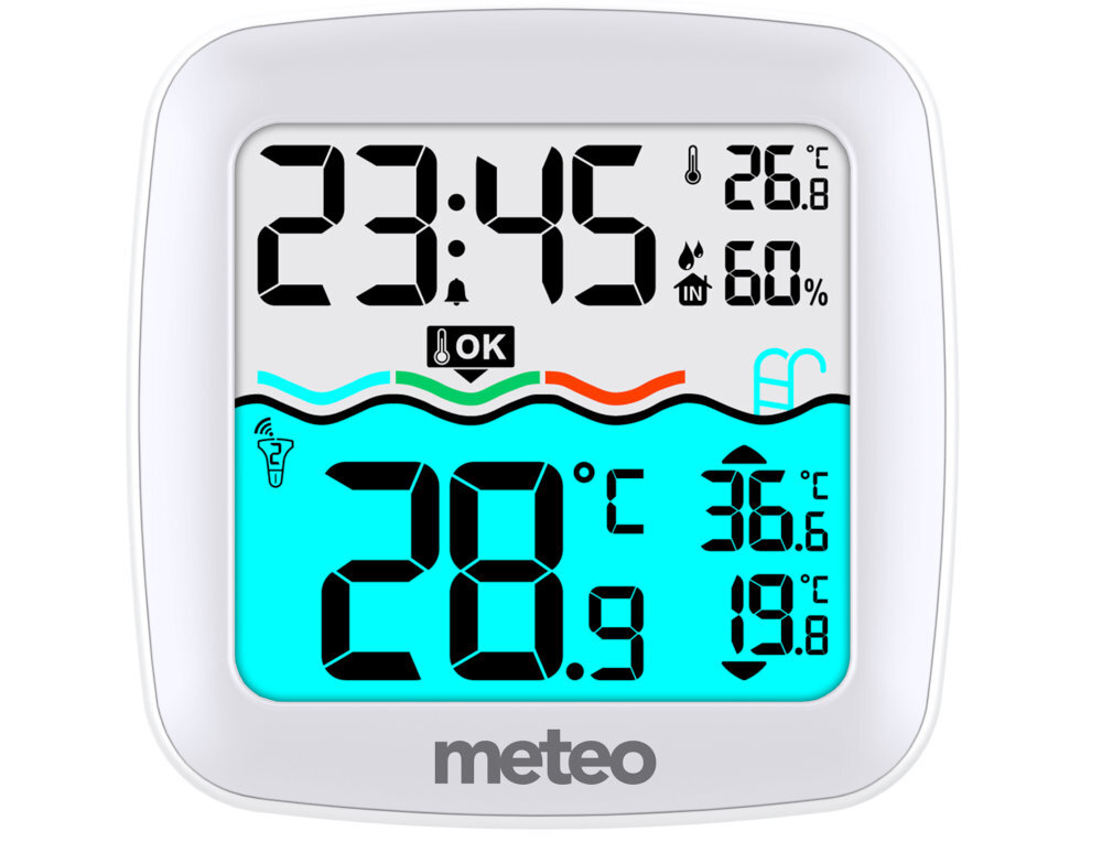 Termometr do basenu METEO TB2 Pomiar wilgotności zakres