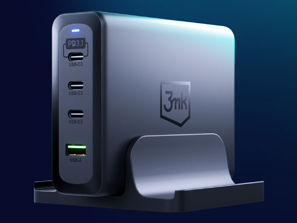 Ładowarka sieciowa 3MK Hyper Charging Station 240W Czarny zabezpieczenia ochrona