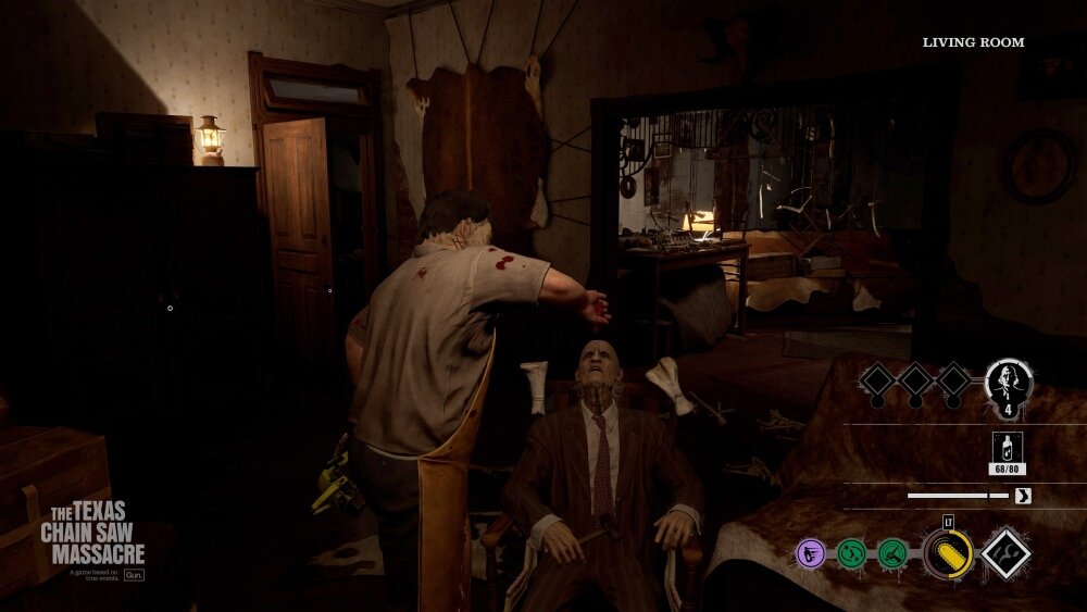 The Texas Chain Saw Massacre Gra RODZINA OFIARY TEKSAS PODRÓŻ MIASTECZKO TORTURY ŚMIERĆ STRATEGIA DRUŻYNA