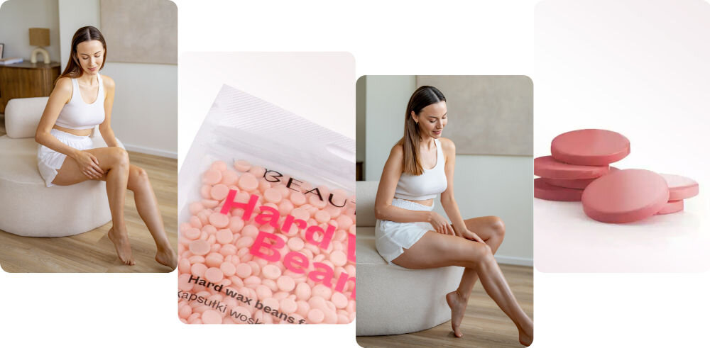 Wosk do depilacji BEAUTIFLY Rose 100 g skuteczne delikatne usuwanie włosków przyjemny różany zapach efektywne usuwanie owłosienia jedwabiście gładka i nawilżona skóra w domowych warunkach profesjonalne efekty długotrwały rezultat szybka komfortowa depilacja skóra przyjemna w dotyku