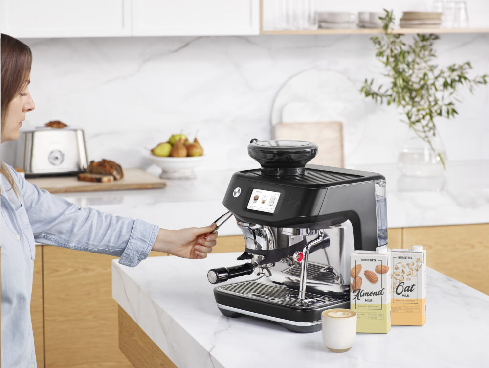 Ekspres SAGE Barista Touch Impress SES881BST4FEU1 Grafitowy kawa smak aromat  Funkcja Auto MilQ™