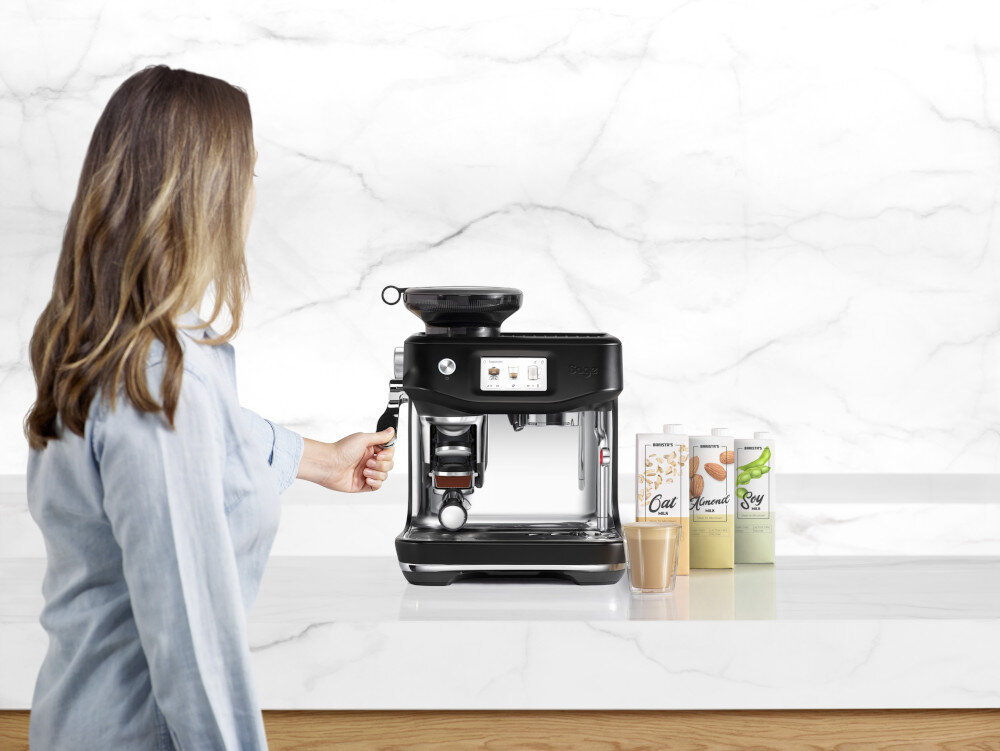 Ekspres SAGE Barista Touch Impress SES881BST4FEU1 Grafitowy mielenie porcjowanie ubijanie