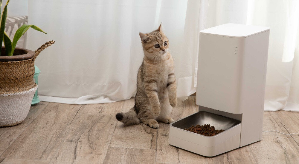 Dozownik karmy XIAOMI Smart Pet Food Feeder XWPF01-MG sześcioczęściowa konstrukcja egzamin miesza dozuje karma