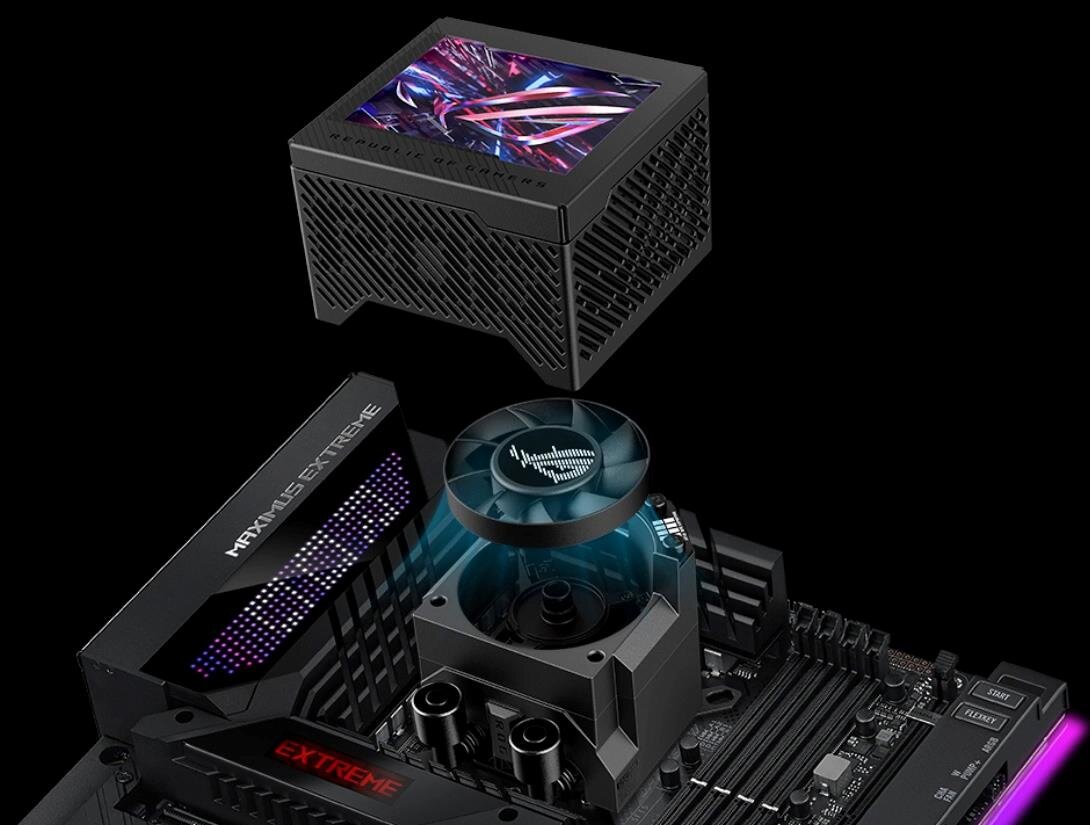  Chłodzenie wodne ASUS ROG Ryujin III 360 ARGB  - Zintegrowany wentylator VRM 