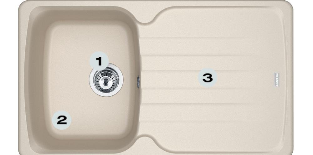 FRANKE Antea AZG 611-86 114.0676.242 głęboka komora szybko wygodnie ociekacz