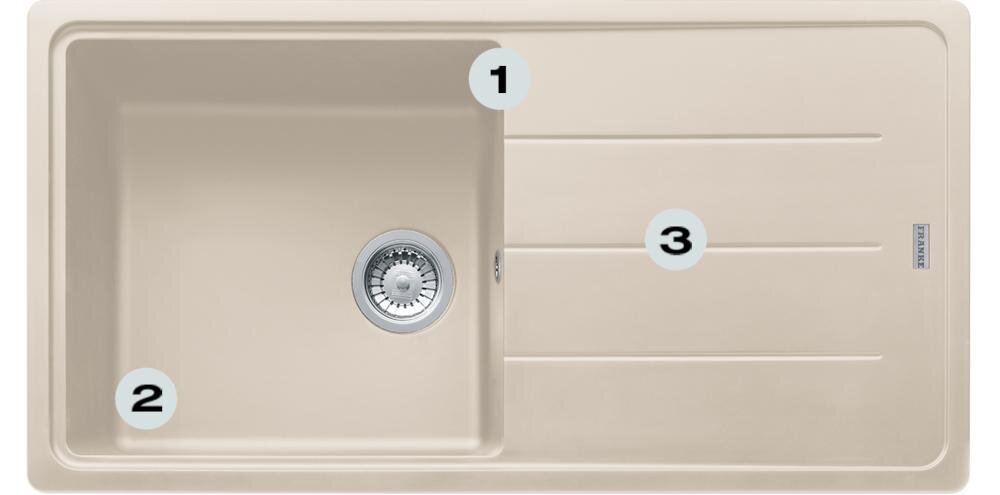 FRANKE Basis BFG 611-97 114.0676.286 głęboka komora szybko wygodnie ociekacz