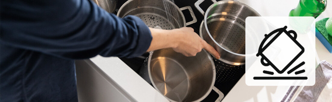 Zlewozmywak FRANKE Urban UBG 610-50 114.0687.257 Cappuccino Odporny na uszkodzenia wiele naczyń umieszczonych w zlewie ikona symbolizująca odporność na uderzenia fragranite wytrzymłość na zarysowania uderzenia