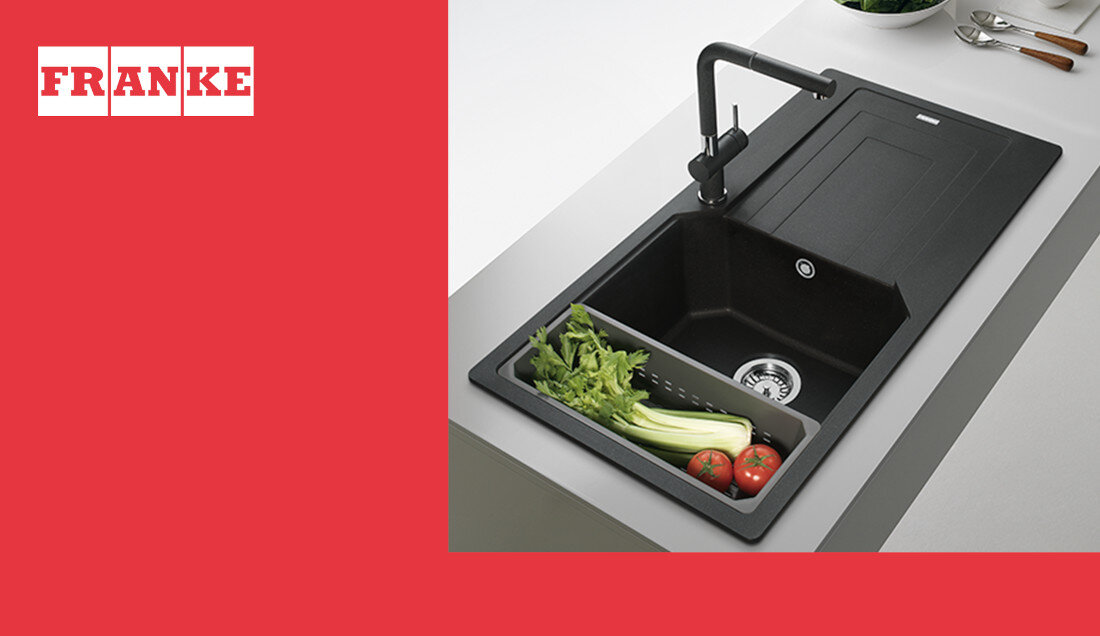 Zlewozmywak FRANKE Urban UBG 611-100 XL 114.0687.292 Biały polarny wygląd design tło prezentacja wizualizacja