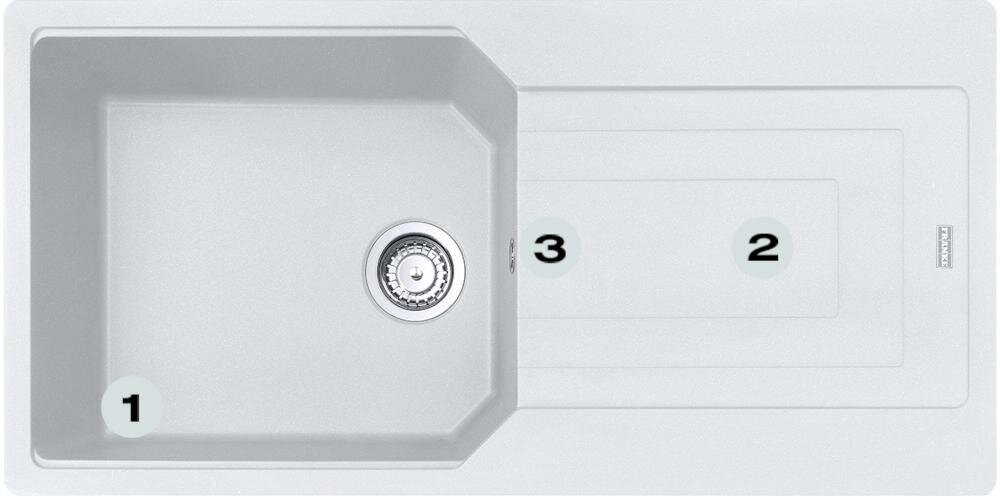 FRANKE Urban UBG 611-100 XL GSC 114.0687.292 głęboka komora szybko wygodnie ociekacz