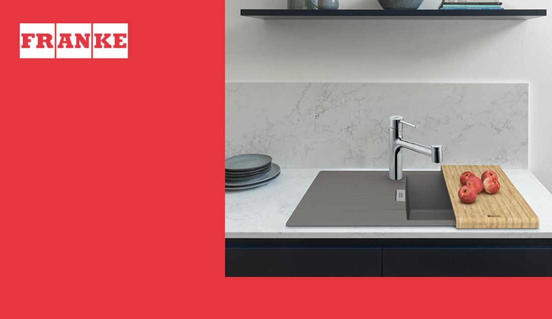 Zlewozmywak FRANKE Centro CNG 611-78 114.0687.320 Kamienny Szary wygląd design tło prezentacja wizualizacja