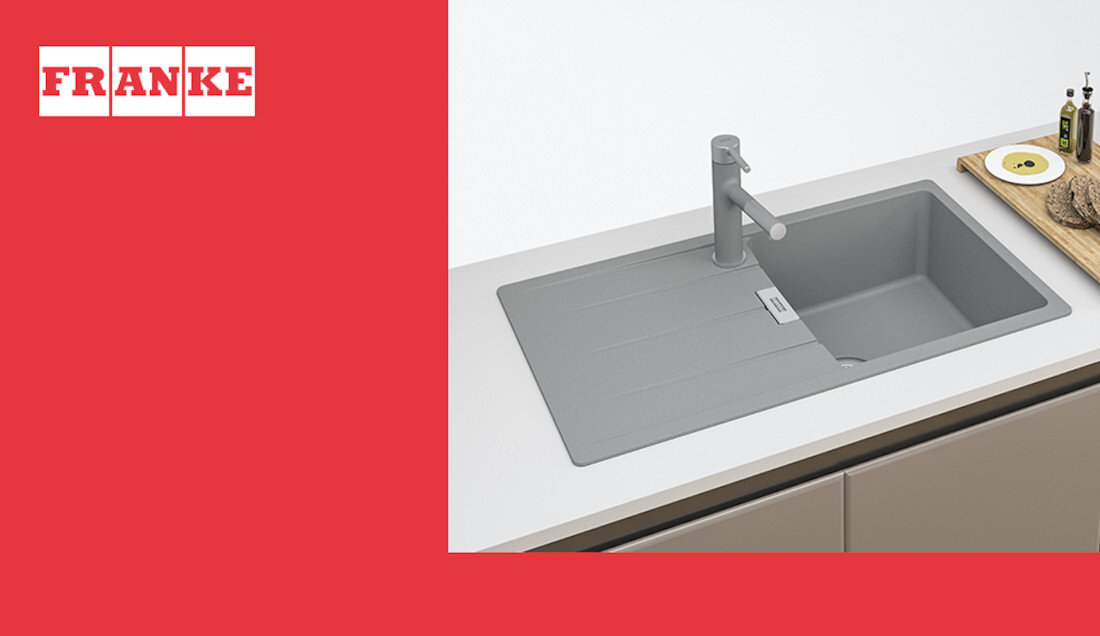 Zlewozmywak FRANKE Centro CNG 611-86 GSC 114.0687.327 Biały Polarny wygląd design tło prezentacja wizualizacja