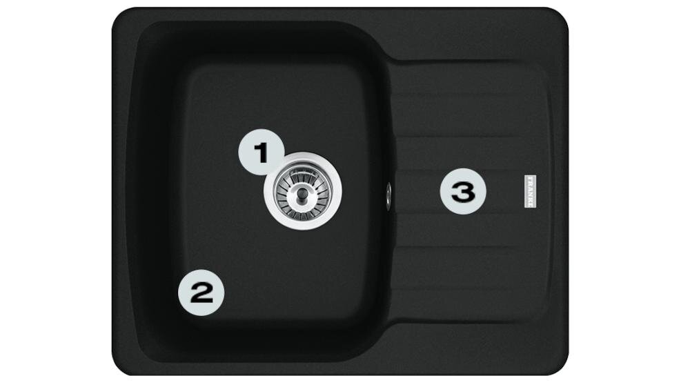 FRANKE Antea AZG 611-62 114.0676.258 głęboka komora szybko wygodnie ociekacz