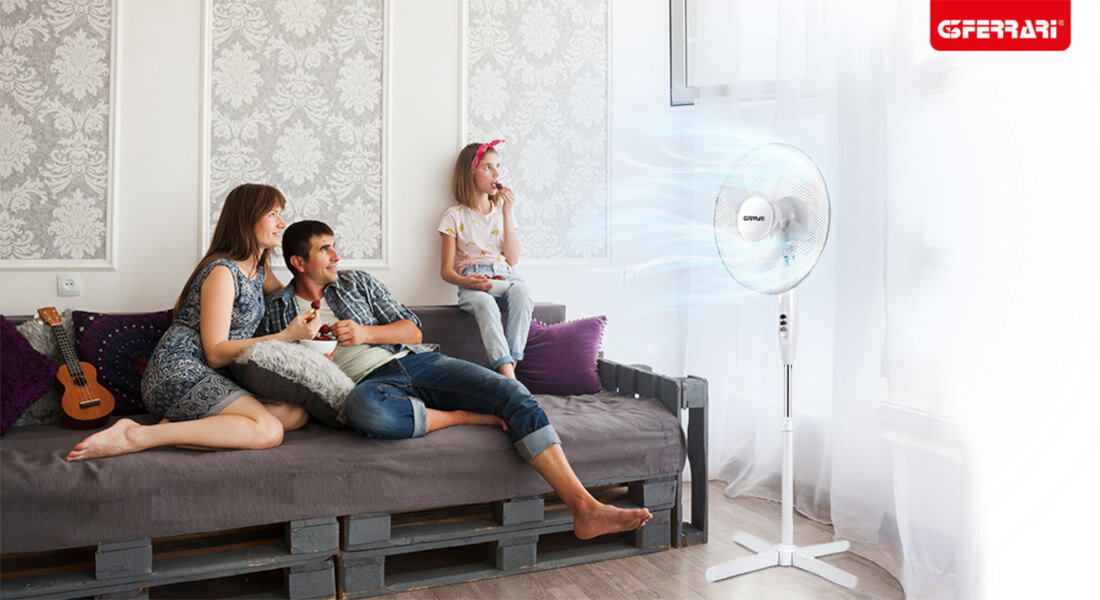 Wentylator G3FERRARI G50045 Biały wygląd design prezentacja wizualizacja Chłodzenie każdego dnia<