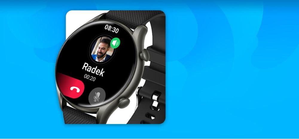 Smartwatch MYPHONE Watch EL ekran bateria czujniki zdrowie sport pasek ładowanie pojemność rozdzielczość łączność sterowanie krew puls rozmowy smartfon aplikacja