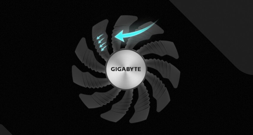 Karta graficzna GIGABYTE GeForce RTX 4060 Gaming OC 8GB DLSS 3 - wentylatory