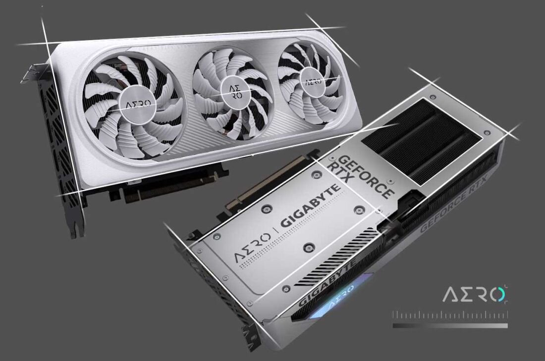 Karta graficzna GIGABYTE GeForce RTX 4060 Aero OC 8GB DLSS 3 - Karta graficzna   