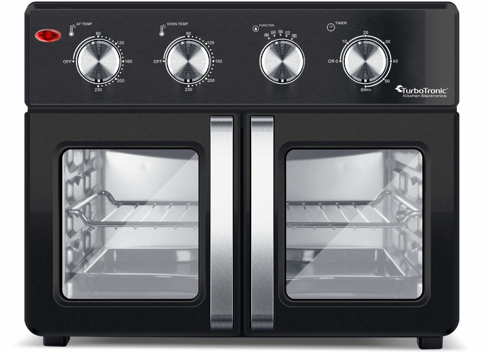 Piekarnik TURBOTRONIC TT-AF32MFD ustawienie temperatury w zakresie 80°C – 230°C regulacja