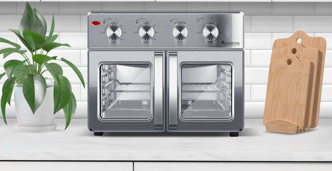 Piekarnik TURBOTRONIC TT-AF32MFD sterowanie wygoda komfort latwa obsluga 4 pokretla