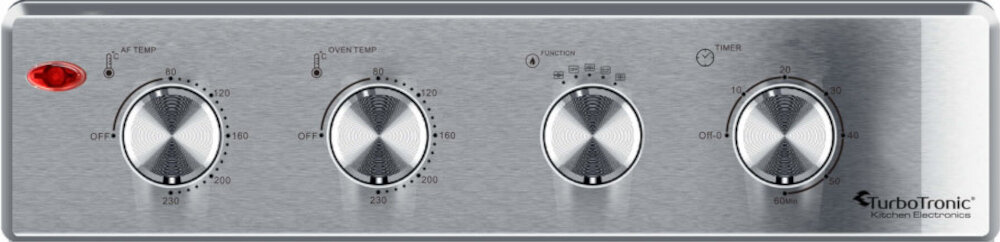 Piekarnik TURBOTRONIC TT-AF32MFD sterowanie wygoda komfort latwa obsluga 4 pokretla