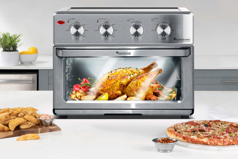 Piekarnik TURBOTRONIC TT-AF32MRD sterowanie wygoda komfort latwa obsluga 4 pokretla