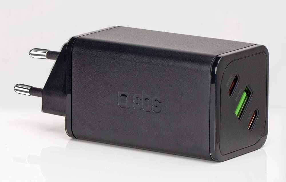 Ładowarka sieciowa SBS NanoTube Charger 65W Ładowarka 65W obsługuje jednoczesne szybkie ładowanie trzech urządzeń.
