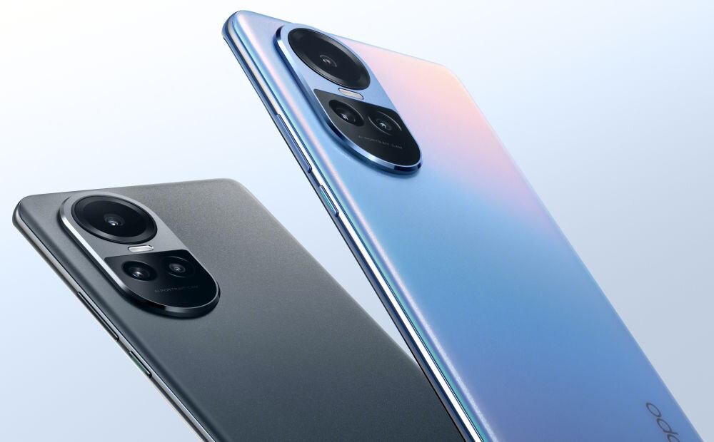 Smartfon OPPO Reno 10 ekran bateria aparat procesor ram pamięć pojemność rozdzielczość zdjęcia filmy opis dane cechy blokady system łączność wifi bluetooth obudowa szkło odporność porty muzyka transfer sieć przekątna matryca waga czujniki oled amoled ips