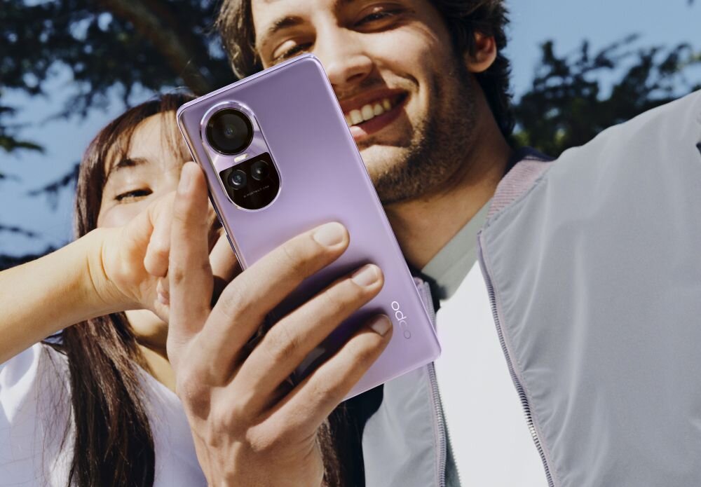 Smartfon OPPO Reno 10 Pro ekran bateria aparat procesor ram pamięć pojemność rozdzielczość zdjęcia filmy opis dane cechy blokady system łączność wifi bluetooth obudowa szkło odporność porty muzyka transfer sieć przekątna matryca waga czujniki oled amoled ips