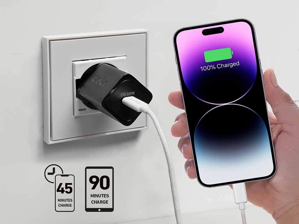 Ładowarka sieciowa SBS NanoTube Charger  Ładowarka 20W GaN do szybkiego codziennego użytku w domu i pracy