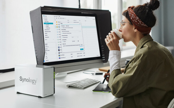 Serwer plików SYNOLOGY DS223J funkcjonalność sata