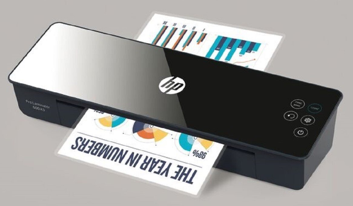 Laminator HP Pro 600 Profesjonalne wykończenie dokumentów Szybkość i Efektywność Intuicyjny Panel Sterowania Wszechstronność