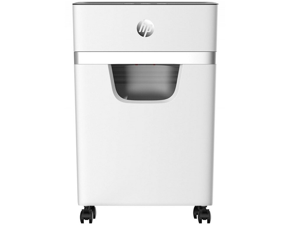 Niszczarka HP OneShred 15CC wymiary niszczy papier karty kredytowe spinacze zszywki Arkusz olejowe