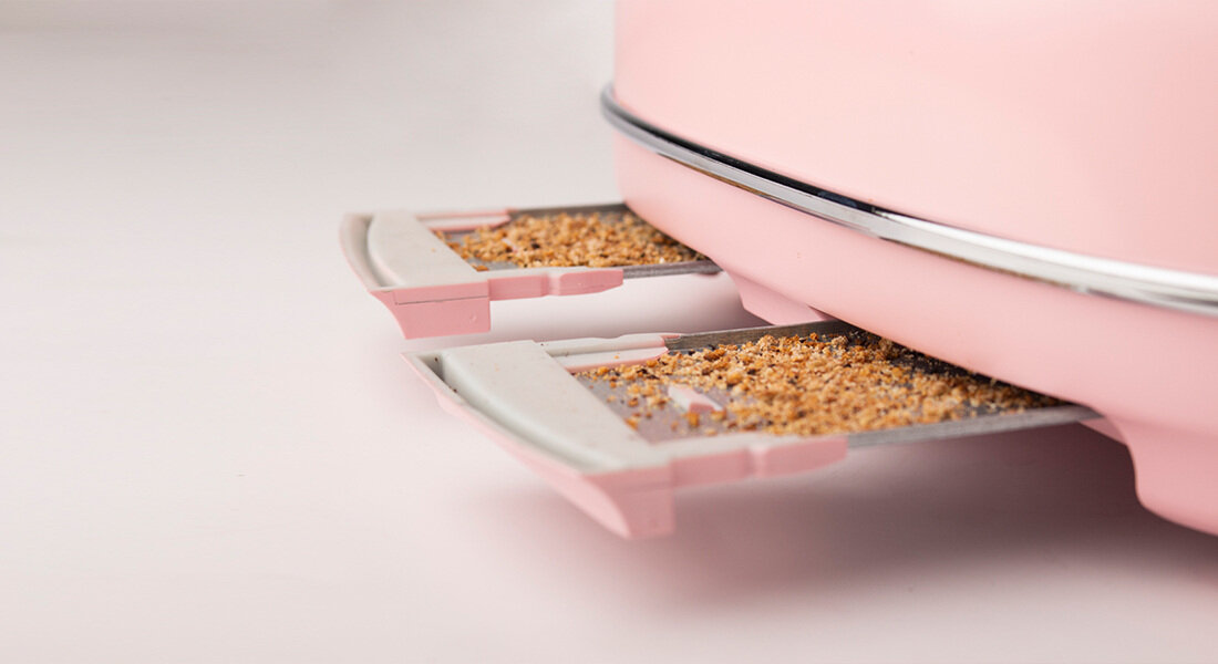 Toster HADEN Heritage Praktyczny bezpieczny Kabel zwijany oszczędność miejsce tacka na okruchy automatyczny wyłącznik antypoślizgowe gumowe nóżki