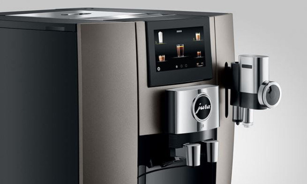 Ekspres JURA J8 Midnight Silver (EA) przejrzystość symetria harmonia