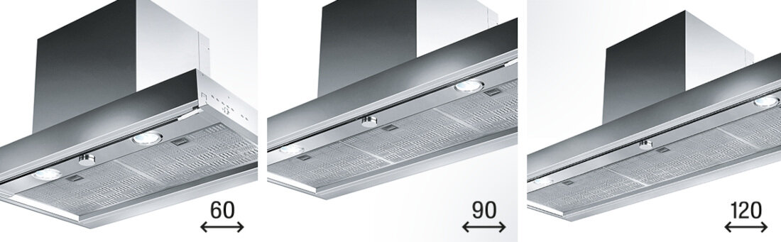Okap FRANKE Style Lux FST 305.0572.834 Stalowy 3 rozmiary estetyka wygląd dopasowanie konstrukcja wykonanie