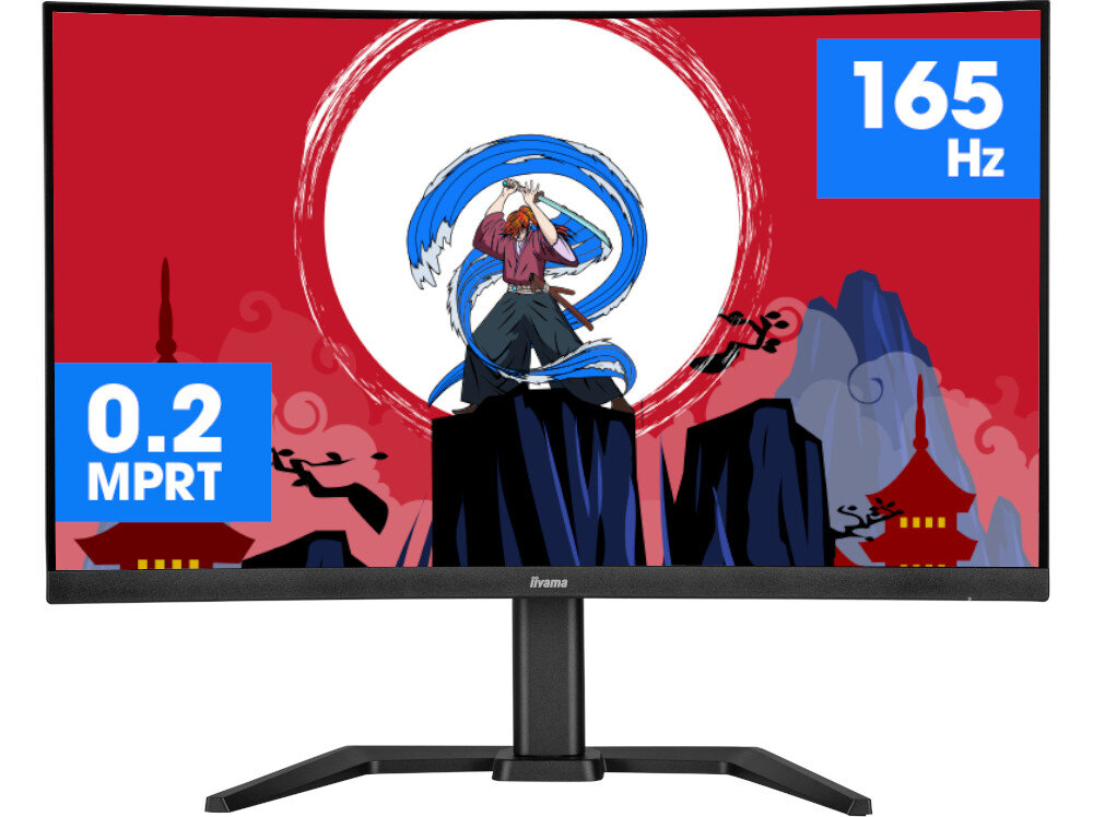 Monitor IIYAMA G-Master GCB3280QSU-B1 płynność odświeżanie czas reakcji rozmycie