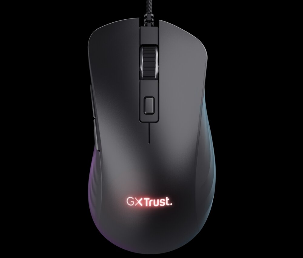 Mysz TRUST GXT924 YBAR+ RGB lekkość przewodowa bezprzewodowa podświetlenie działanie konstrukcja przyciski konfiguralne sensor optyczny połączenie rozgrywka komfort